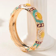 Cloissone Enamel Indian Bracelet