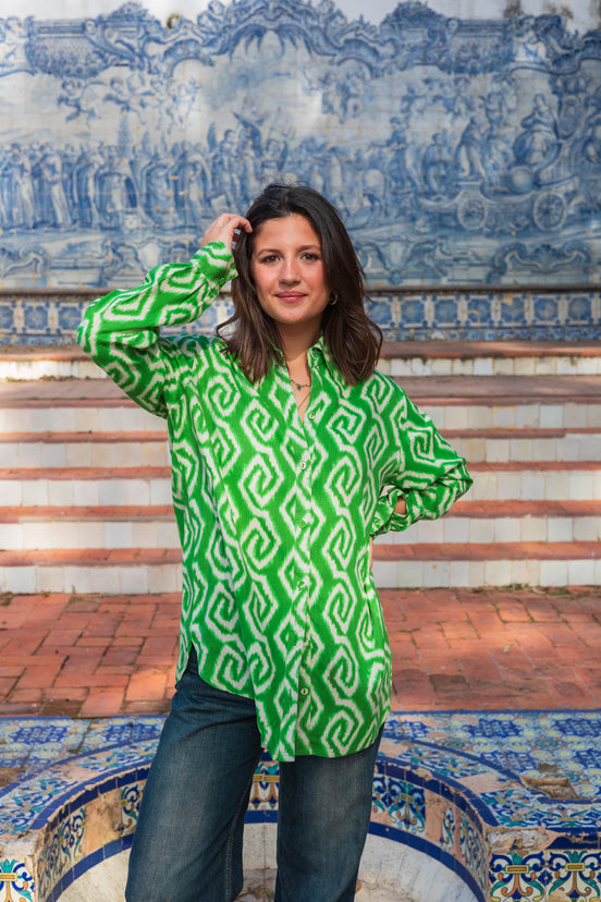 Green Button Up Shirt