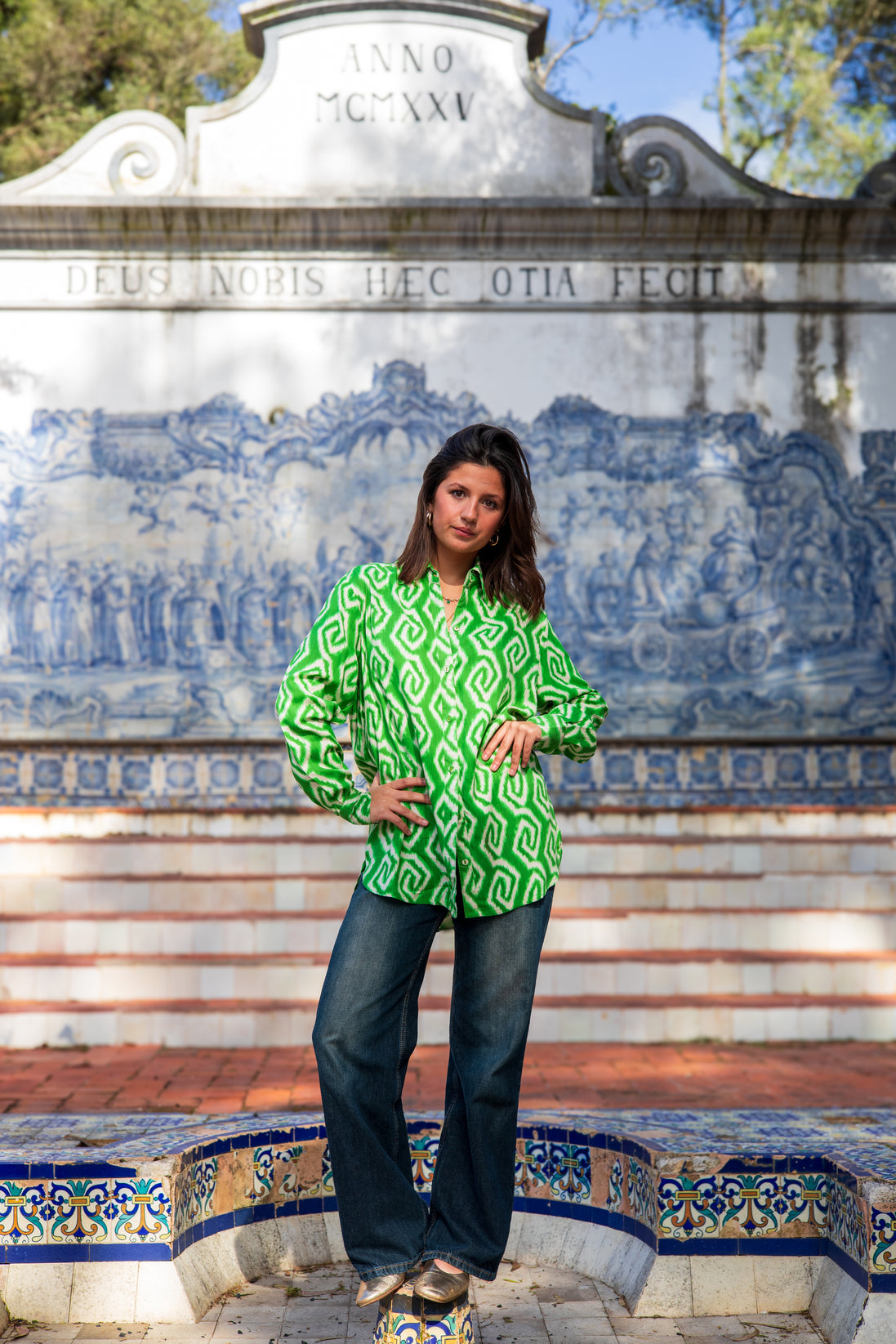 Green Button Up Shirt