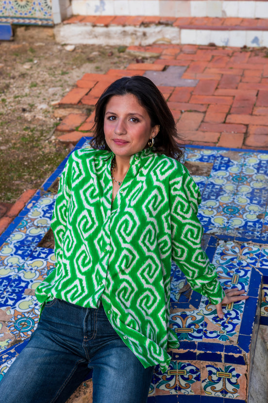 Green Button Up Shirt