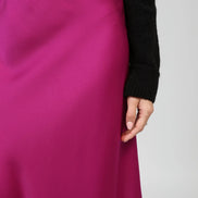 Satin Midi Skirt