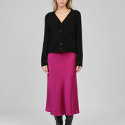 Satin Midi Skirt