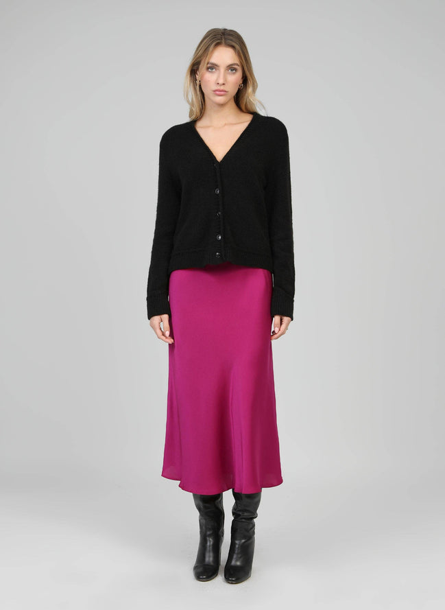 Satin Midi Skirt