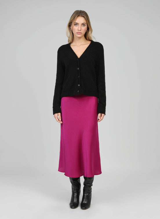 Satin Midi Skirt