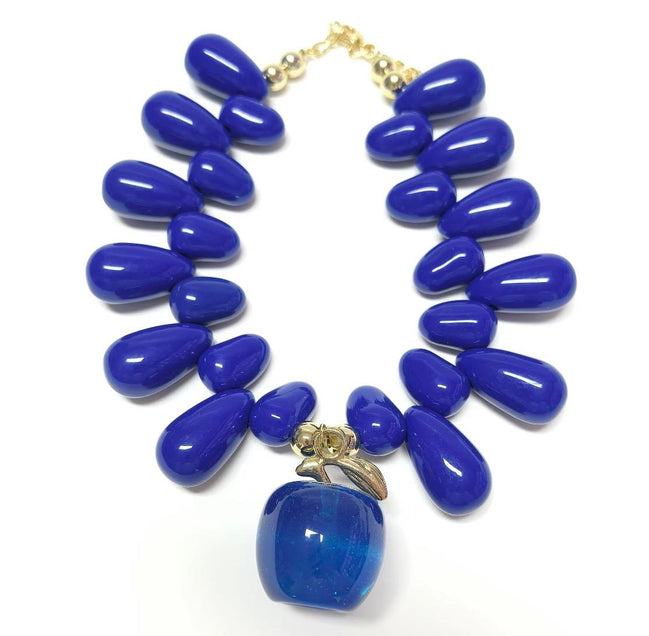 Blue Apple Necklace