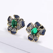 Green Zircon Earrings