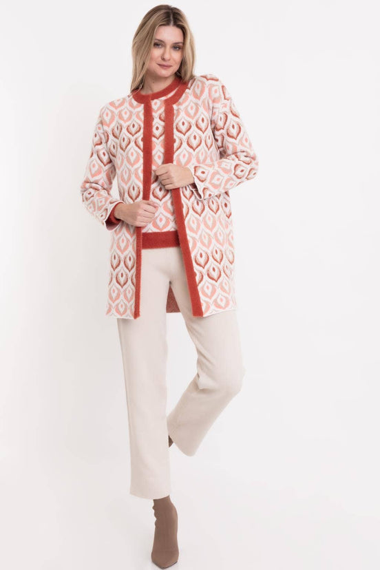 Geometric Knit Cardigan