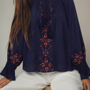 Embroidered Saira Blouse