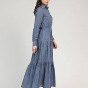 Indigo Blois Long Dress