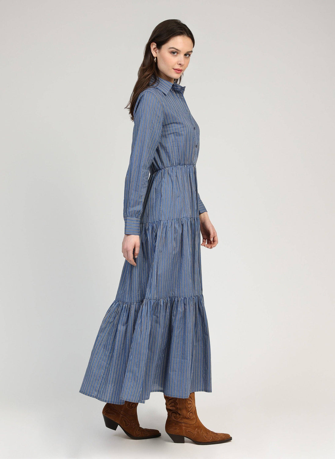 Indigo Blois Long Dress