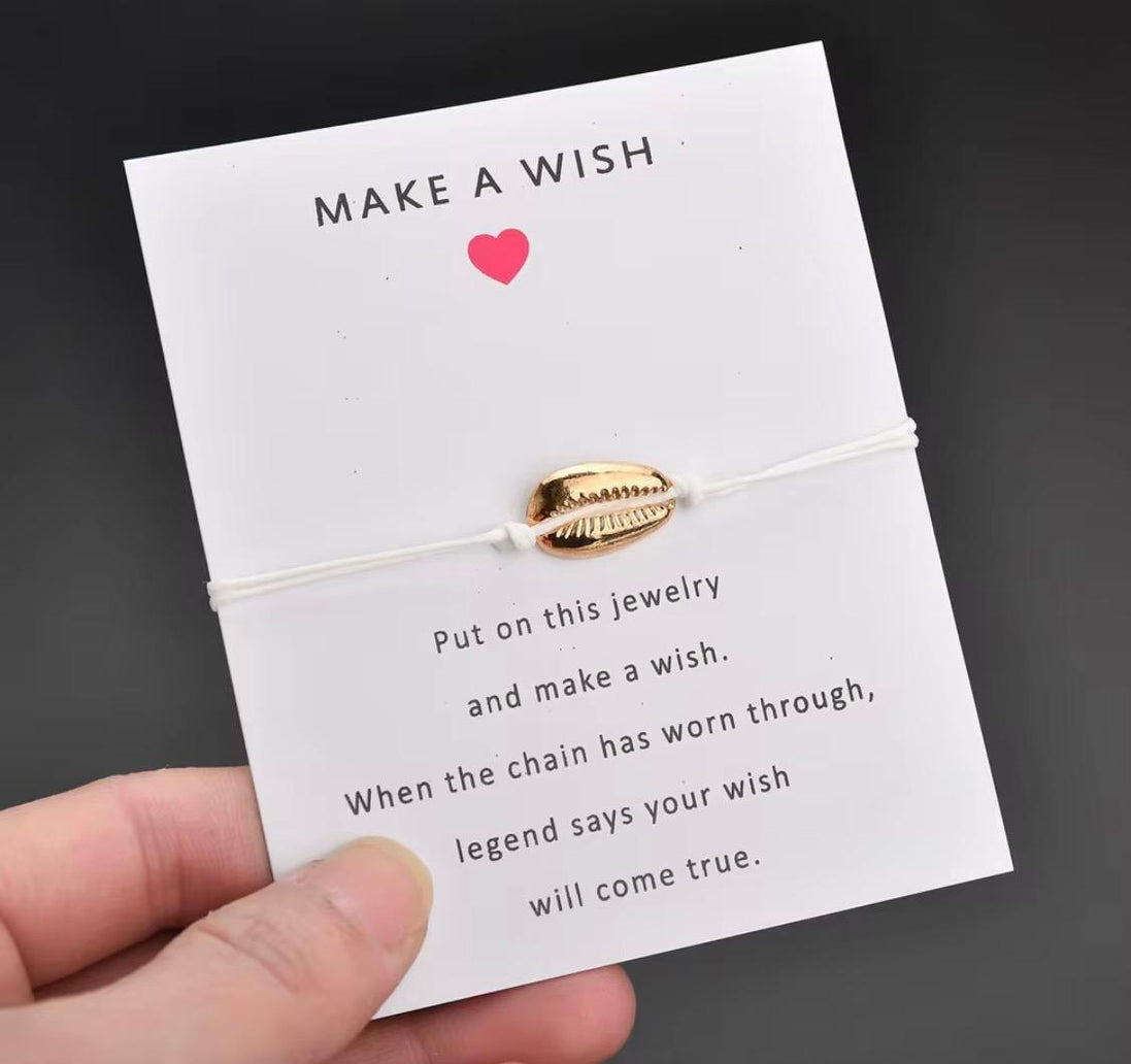 Make a Wish Shell Bracelet
