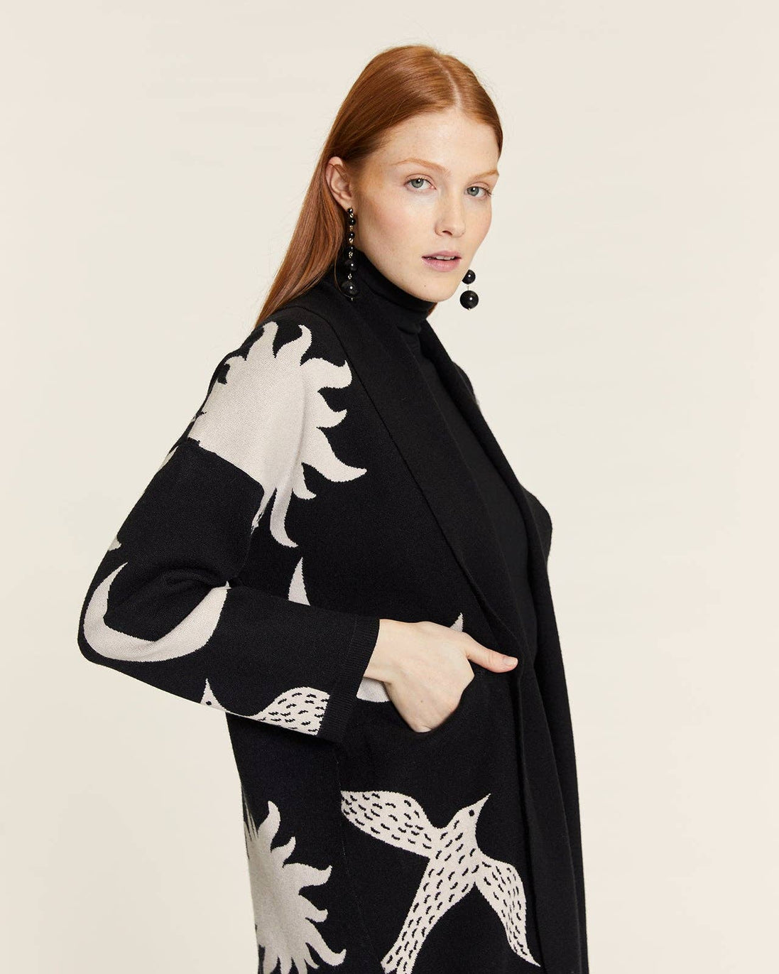 Sun and Moon Knited Kimono