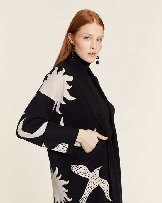 Sun and Moon Knited Kimono