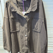 Graphic Print Oversized Jacket