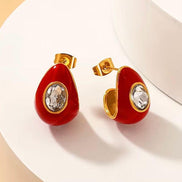 Waterdrop Enamel Earrings