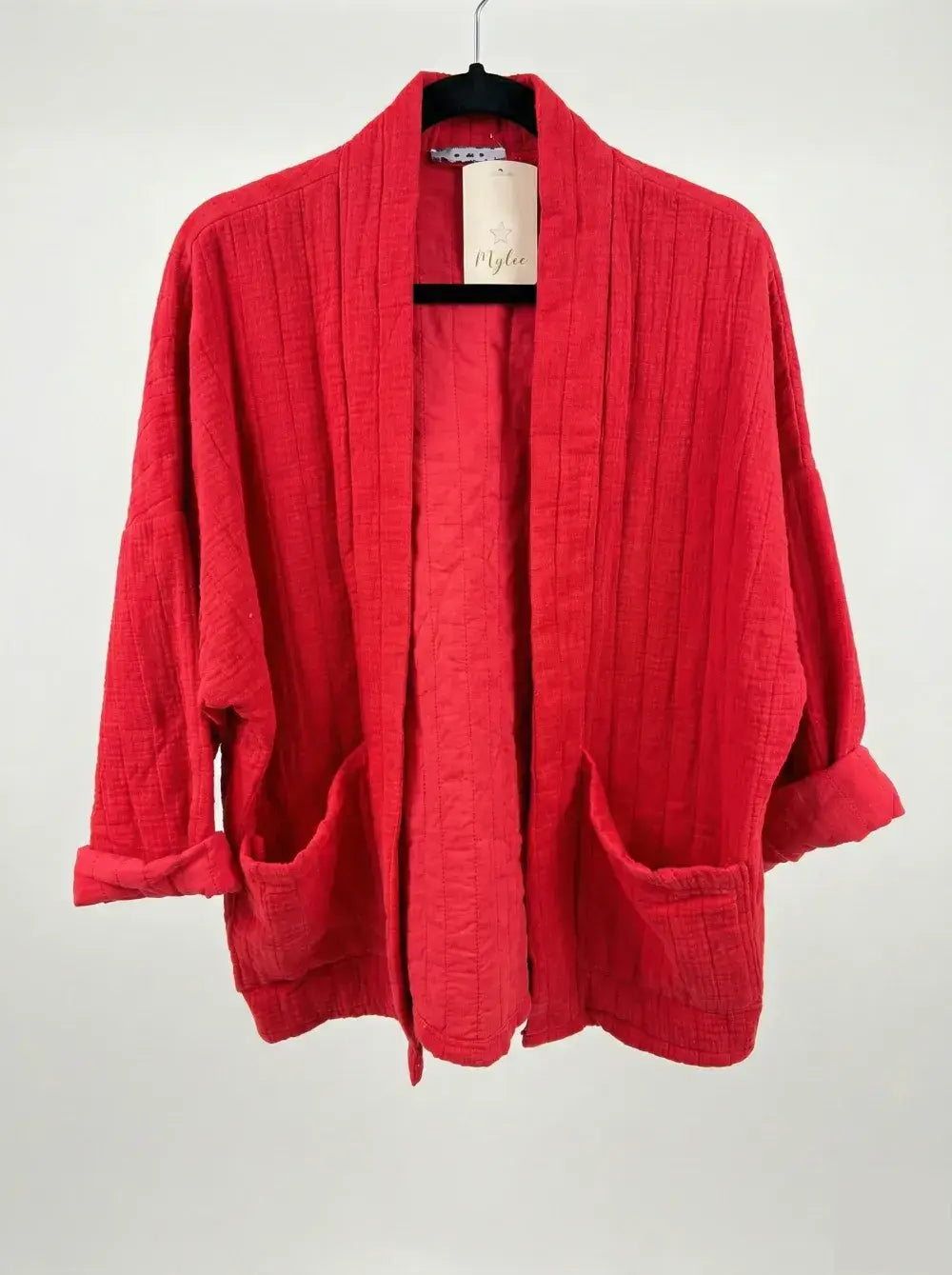 Quilted Jacket in Cotton Gauze