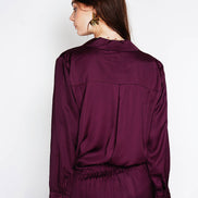 Wine Satin Set