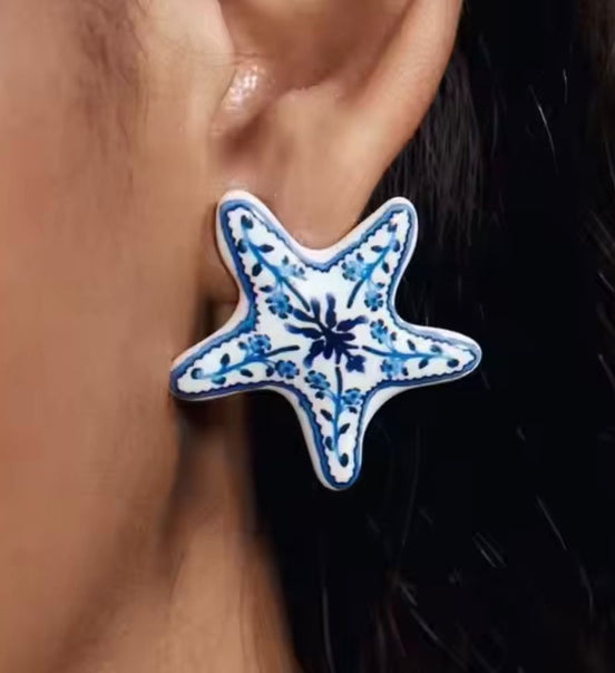 Flower Star Earrings