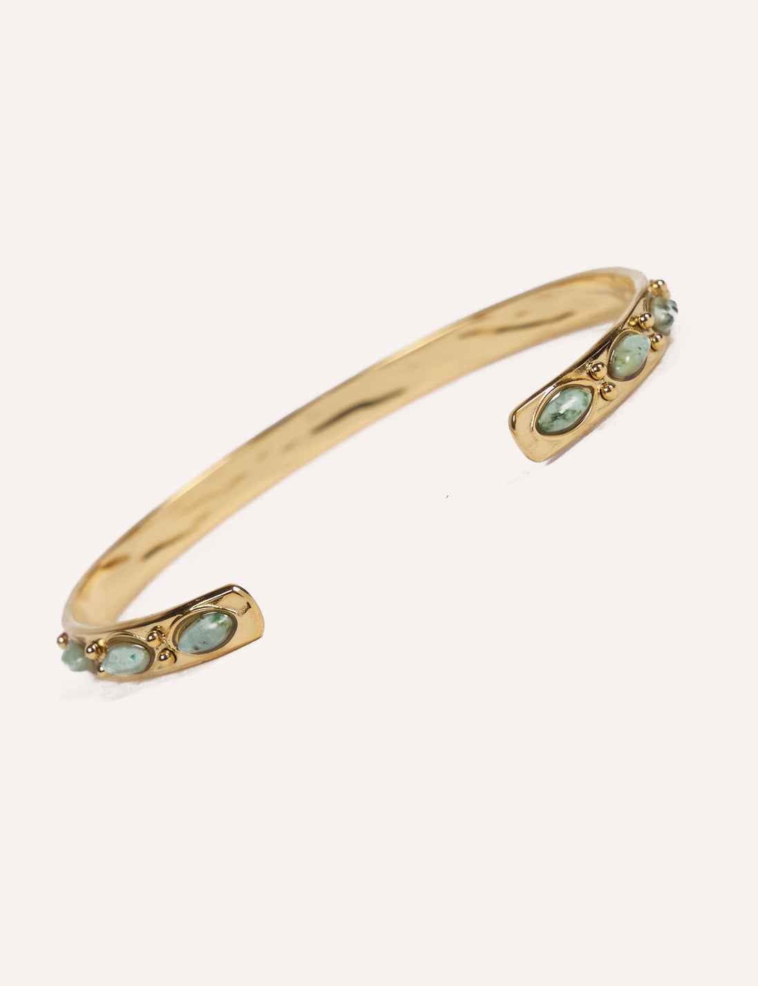 Open Bangle & Natural Stones