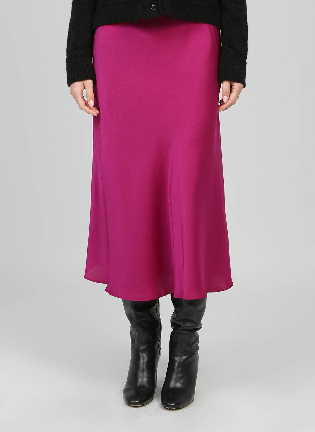 Satin Midi Skirt