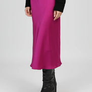 Satin Midi Skirt