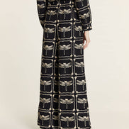 Dragonfly Embroidery Pants