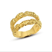 Gold Irregular Texture Ring