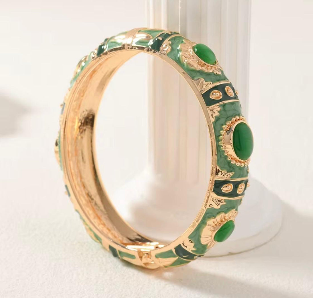 Cloissone Enamel Indian Bracelet