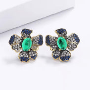 Green Zircon Earrings