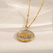 Bee Charm Gold Chain Necklace