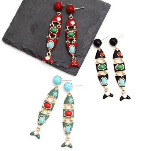 Long Dangle Earrings