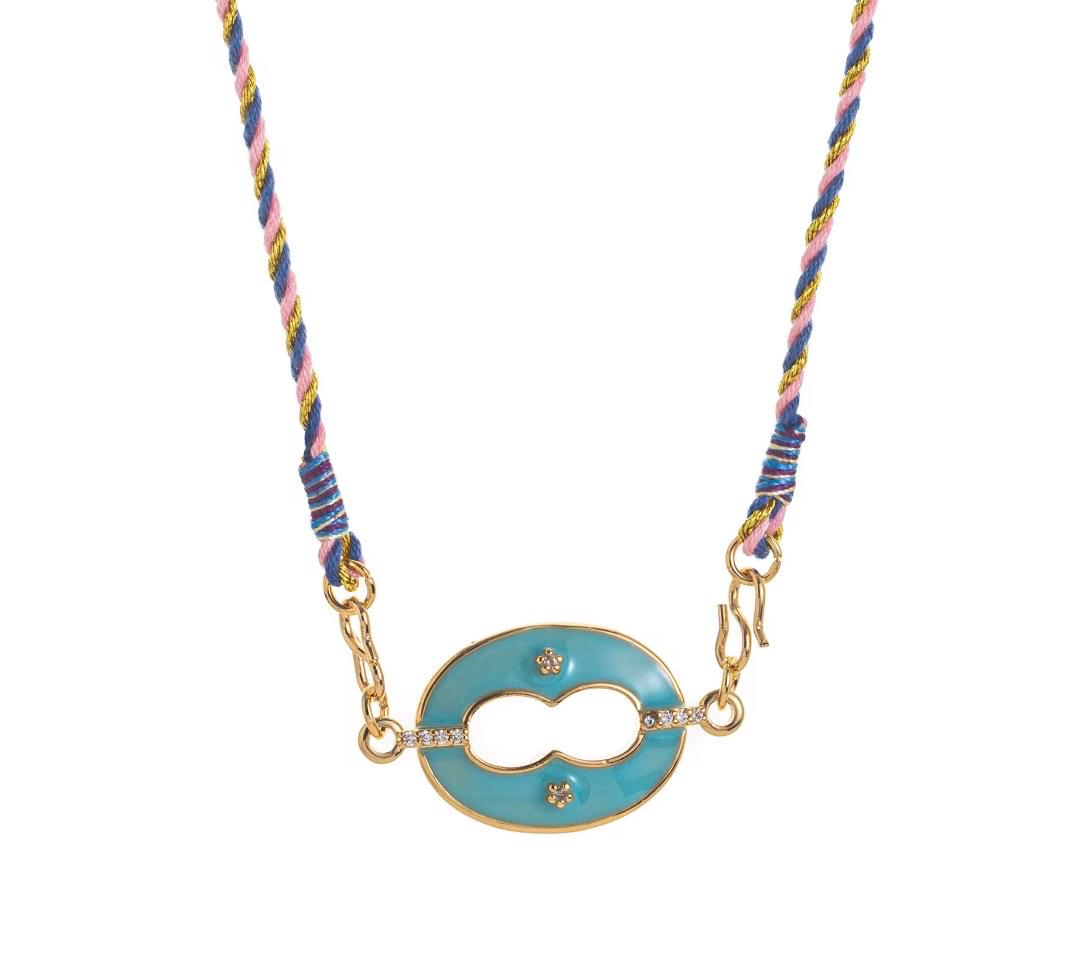 Lip Enamel Necklace