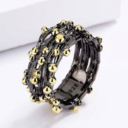 Gun Plated Nest Ring