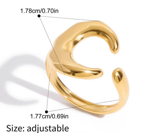 Moon Gold Ring