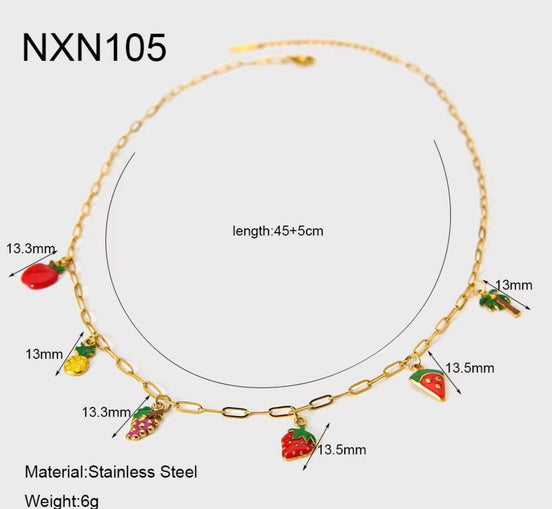 Fruit Salad Necklace