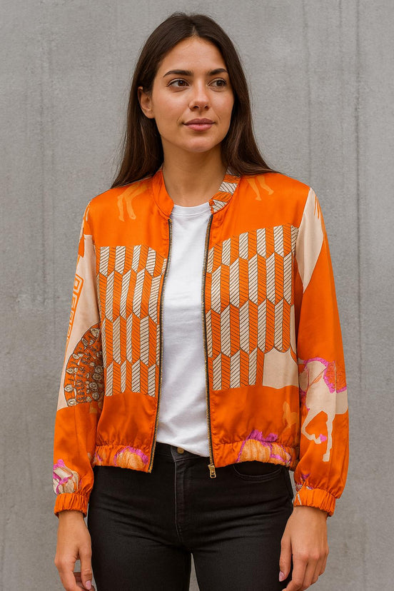 Horse Print Light Jacket