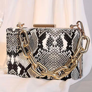 Snake Pattern Handbag & Clutch