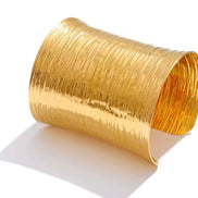 Plated Wide Bracelet