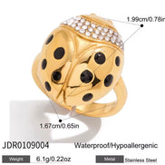 Ladybug Gold Ring