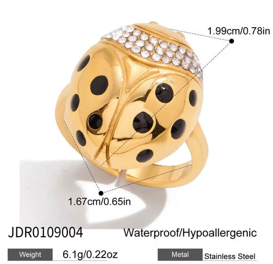 Ladybug Gold Ring