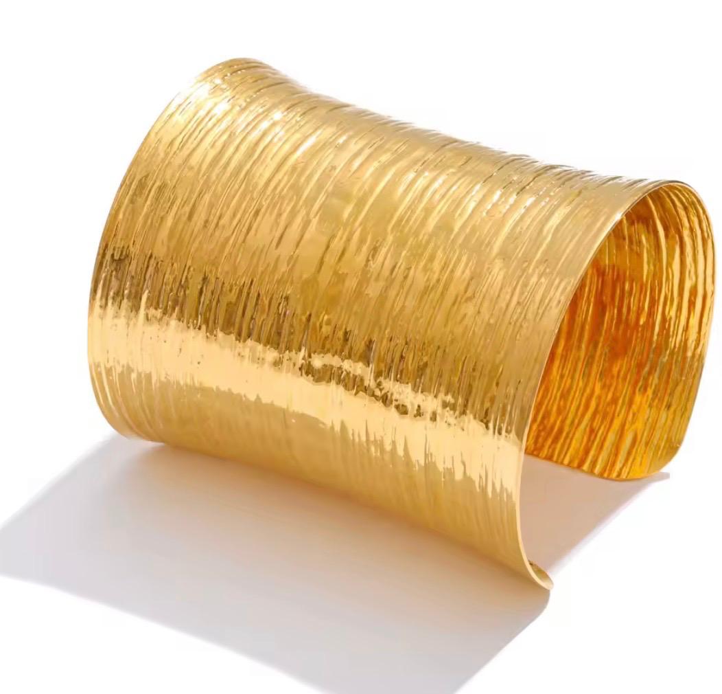 Plated Wide Bracelet