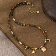 Natural Stone Beaded Necklace