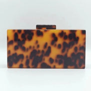 Tortoiseshell Acrylic Clutch