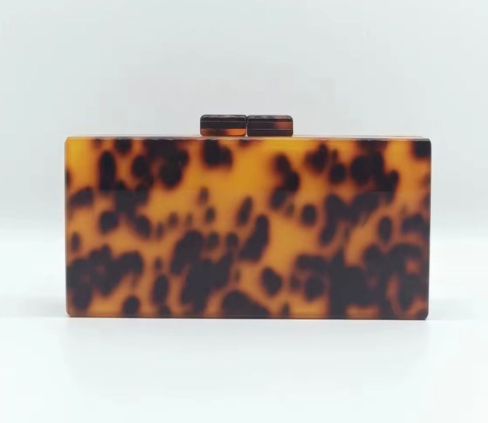 Tortoiseshell Acrylic Clutch