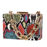Snake Pattern Handbag & Clutch