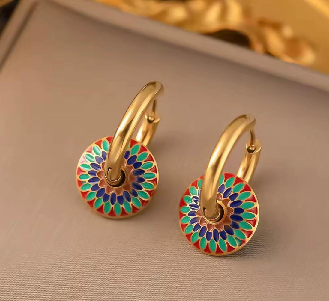 Chrysanthemum Earrings