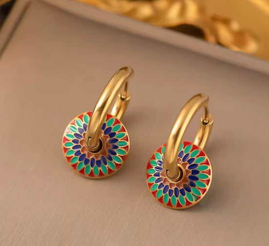 Chrysanthemum Earrings