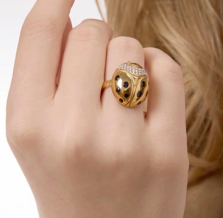 Ladybug Gold Ring