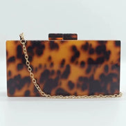 Tortoiseshell Acrylic Clutch