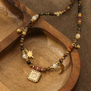 Natural Stone Beaded Necklace